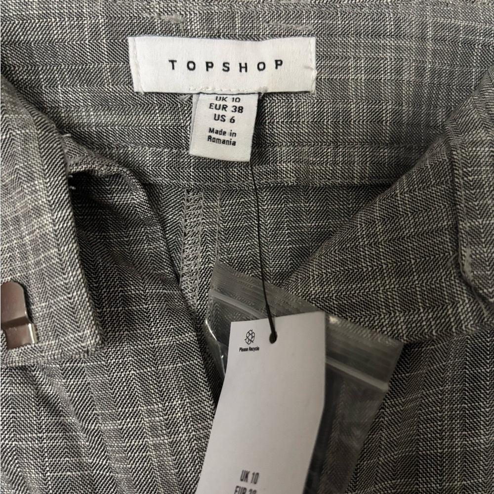 Topshop Women's Charcoal Dress Pants - Picture 2 of 3